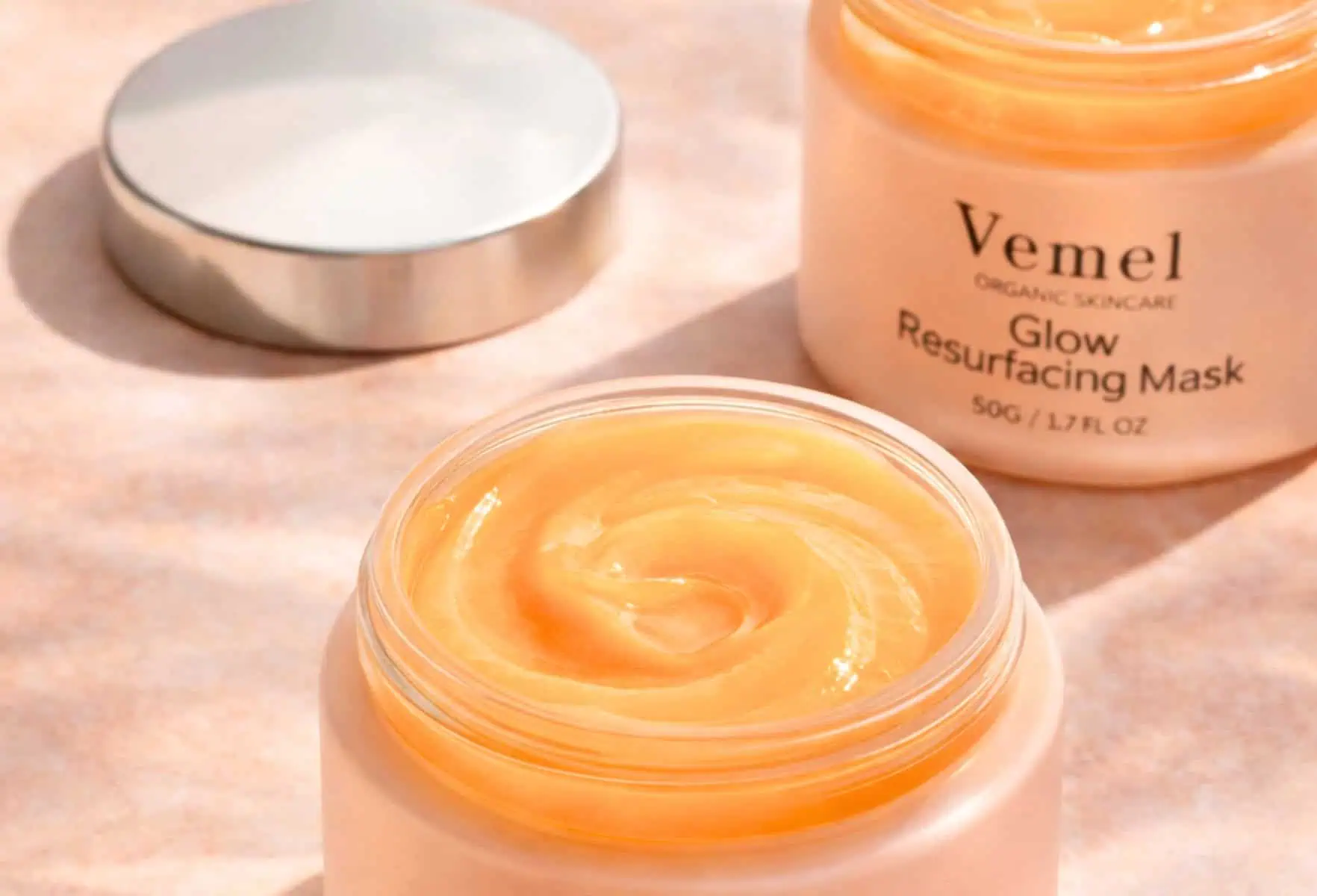 organic waterless glow resurfacing mask improving skin texture