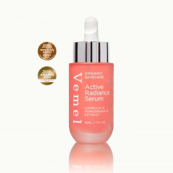 Waterless organic radiance serum for sensitive skin and menopausal skin