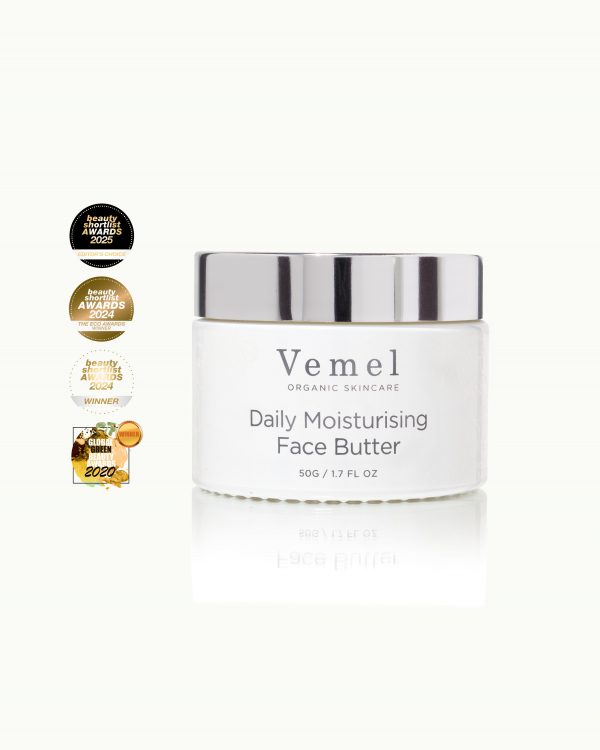 Waterless organic moisturiser for sensitive and menopausal skin