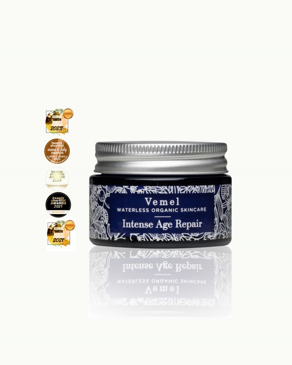 Waterless organic collagen eye cream for sensitive and menopausal skin