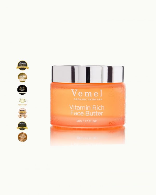 Vemel waterless organic Vitamin Rich Face Butter award winning night moisturiser