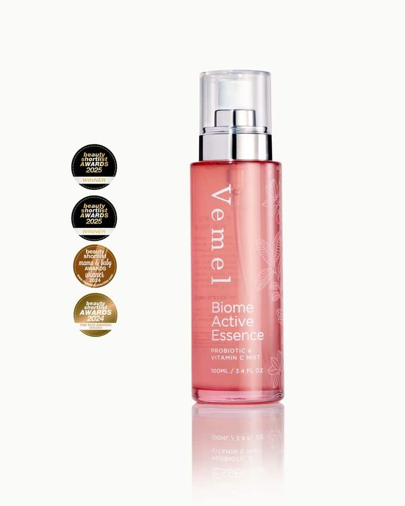 Vemel Biome Active Essence probiotic face mist for strengthening the skin microbiome