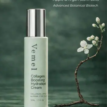 Apple stem cells used in organic collagen skincare formulation