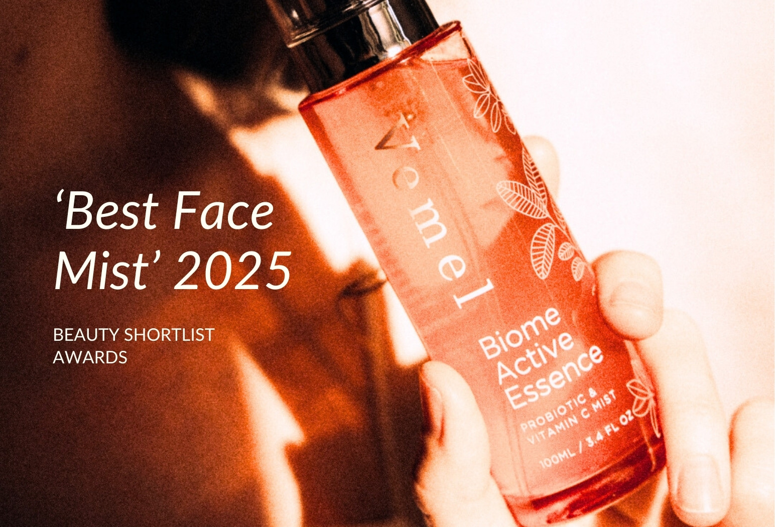 Best Probiotic Skincare Product 2025 – waterless probiotic face mist by Vemel