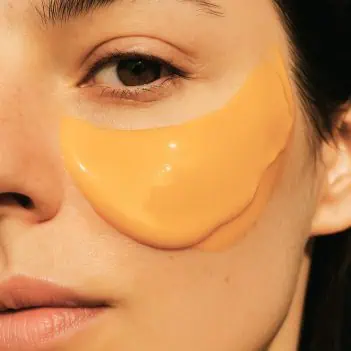 Glow resurfacing mask applied to skin for gentle exfoliation