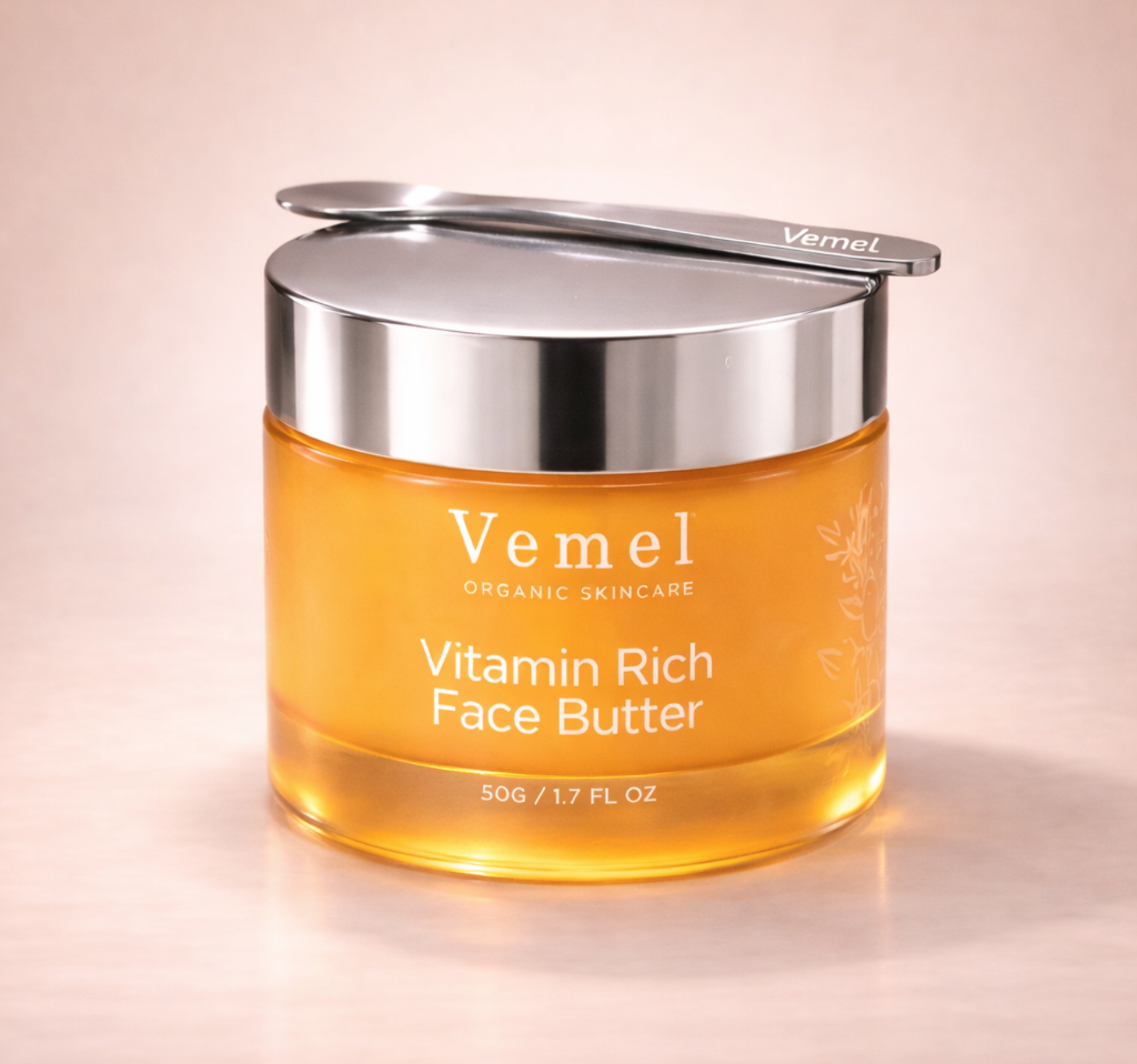 Vemel waterless organic vitamin rich face butter lipid moisturiser supporting skin barrier and hydration